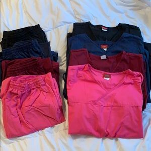 Bundle of scrub tops and pants